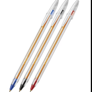 Caneta Esferográfica Bic Cristal Precisão, 3 Cores